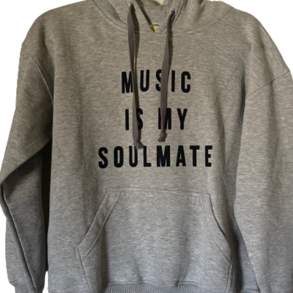 NEW custom music is my soulmate grey hoodie - Picture 4 of 4